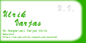 ulrik varjas business card